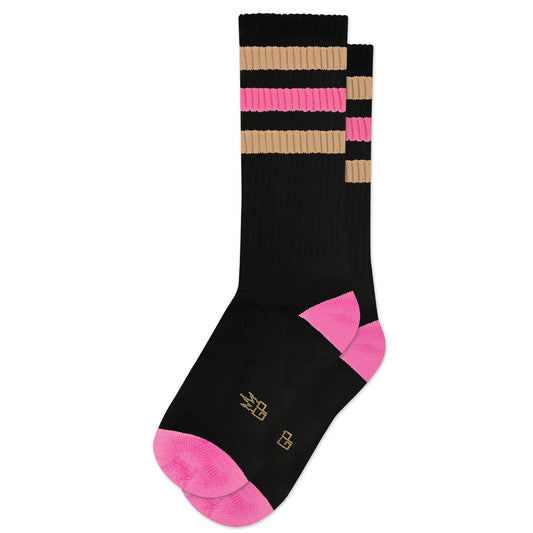 Gumball Poodle - Judy Black Retro Gym Crew Socks-socks-Bottoms Up Boutique-Anchorage AK