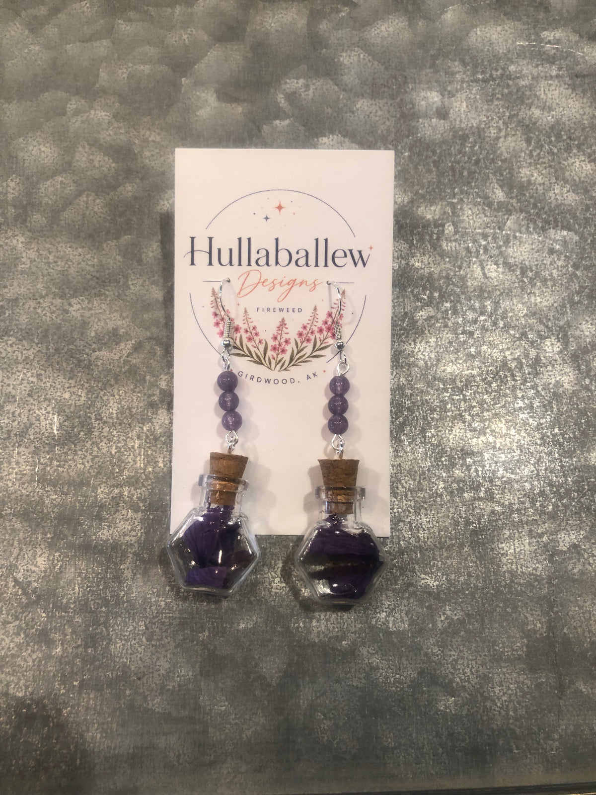 Short Alaskan Wildflower Earrings