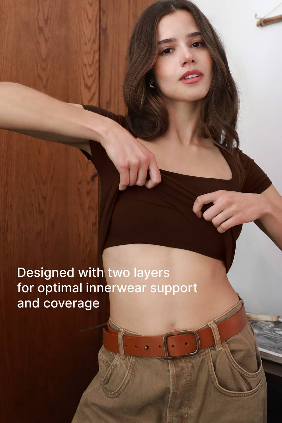 O/S Square Neck Top