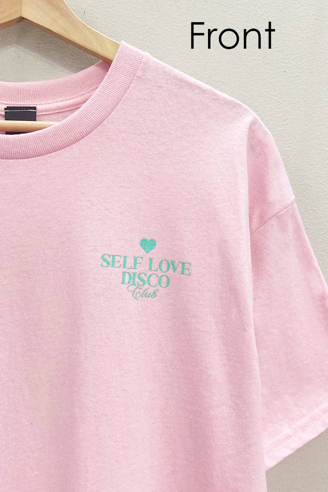Self Love Disco Oversized T-Shirts & Tops-Bottoms Up Boutique-Anchorage AK