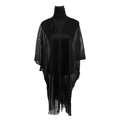 Metallic Fringe Kimono