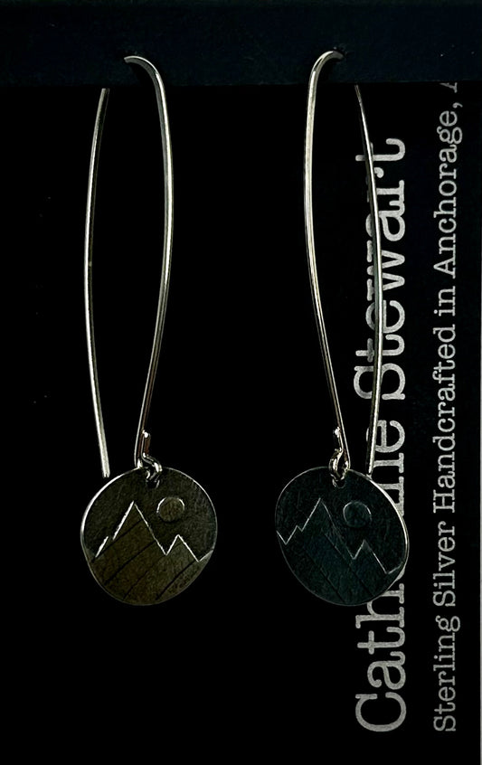 Mountain/Leaf Earring