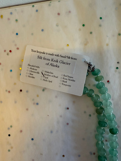 Beaded 3 Charm Clip Necklace