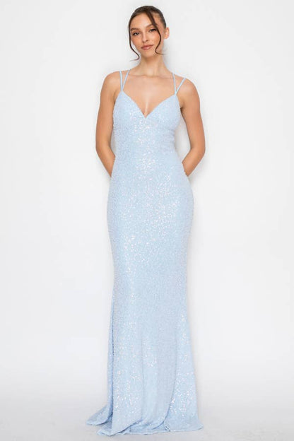 Beaded Mermaid Maxi Dress