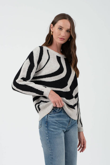 Zebra Pullover Sweater