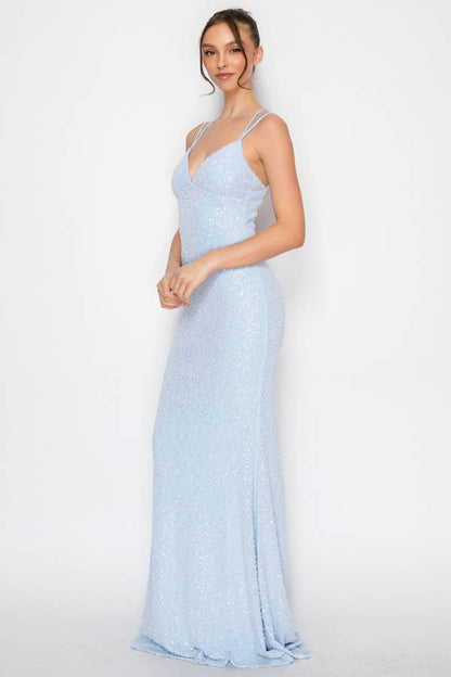 Beaded Mermaid Maxi Dress