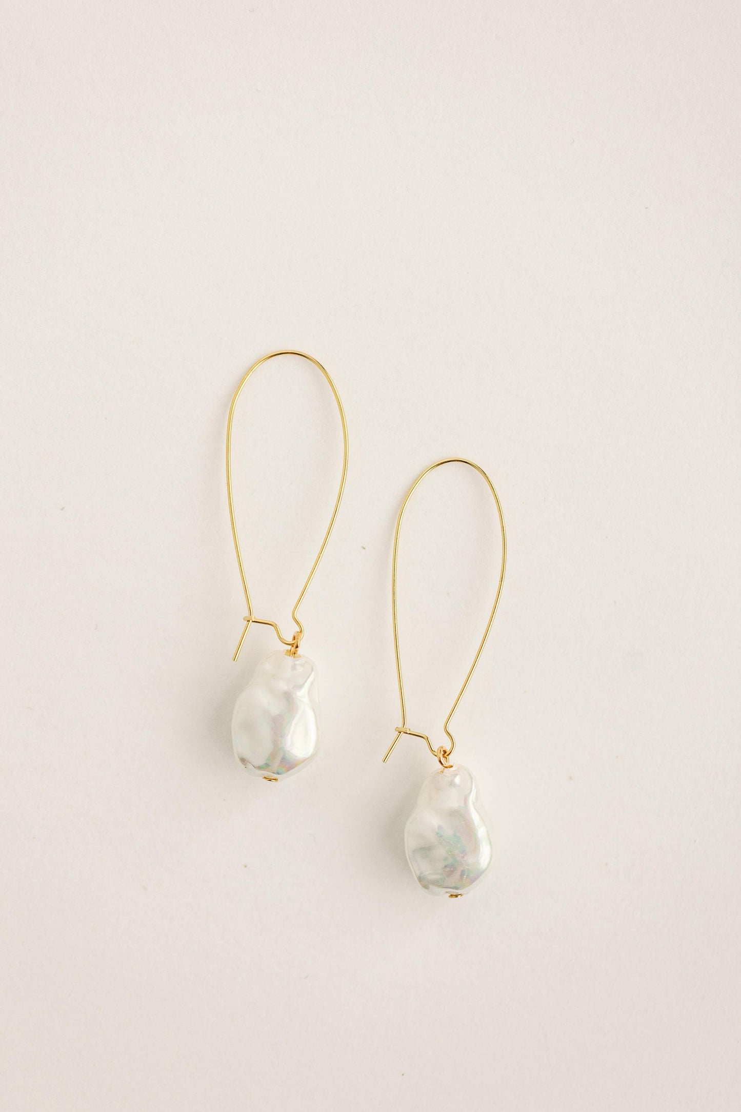 Natural Pearl Threader Earrings