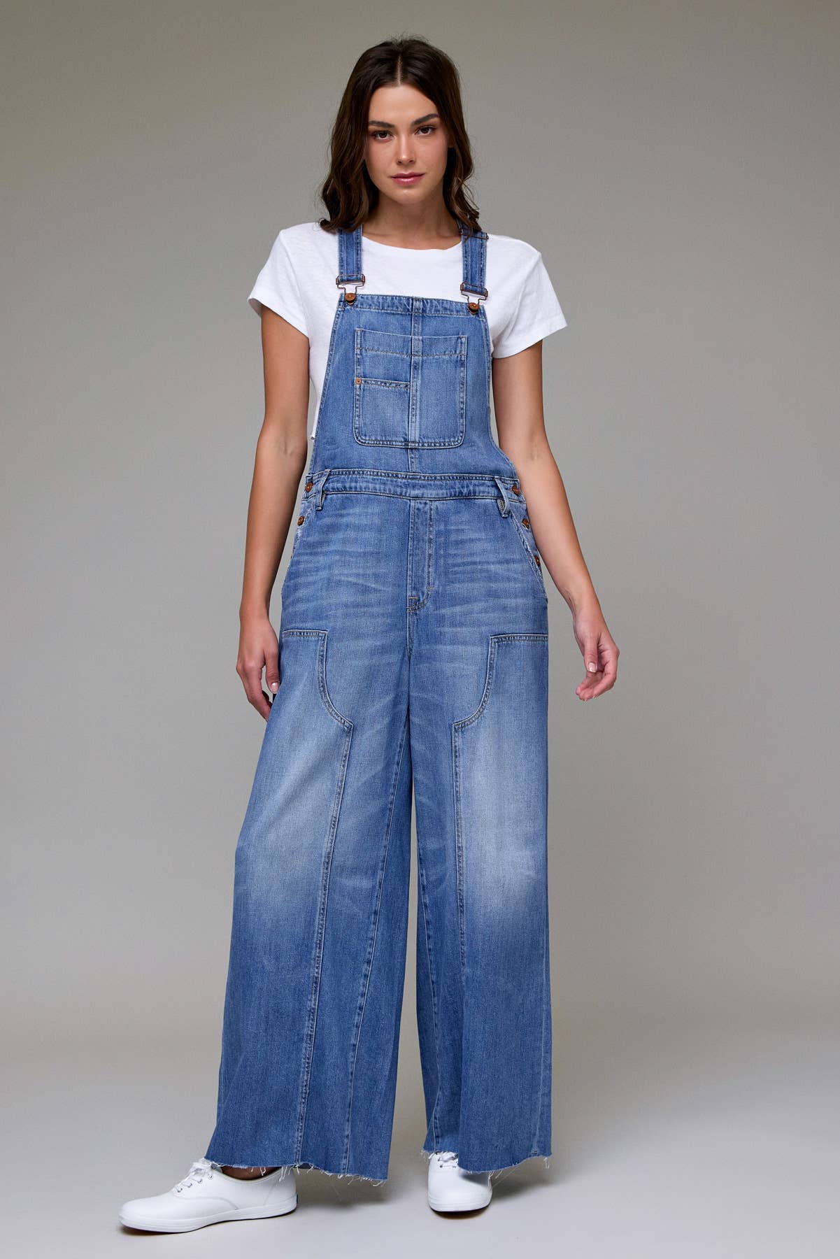 Medium Wash Western Overall