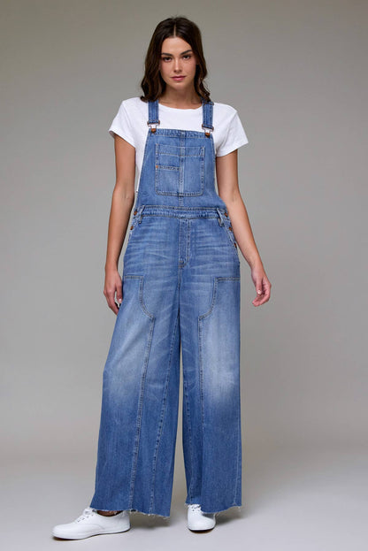 Medium Wash Western Overall
