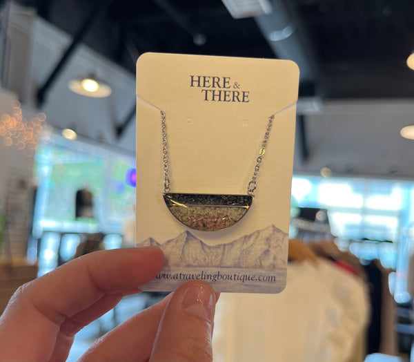 Destination Alaska Half Circle Necklace