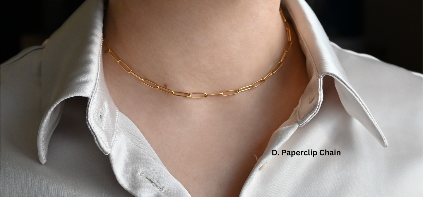 Dainty Gold Necklaces-Jewelry-D. Paperclip-Bottoms Up Boutique-Anchorage AK