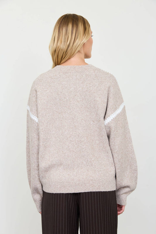 Contrast Stitch Sweater-Sweaters-The Workshop Studio-Bottoms Up Boutique