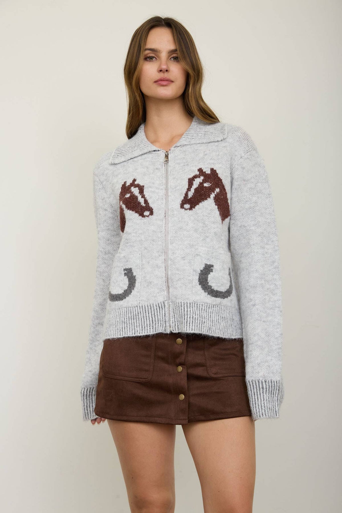 Western Knit Cardigan-Sweaters-The Workshop Studio-Bottoms Up Boutique