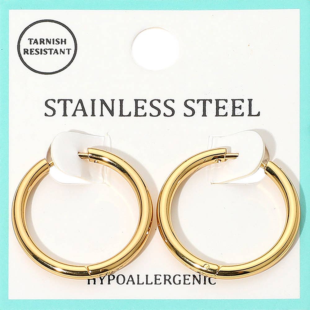 Stainless Steel Hoop Earrings