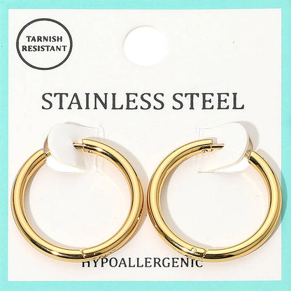Stainless Steel Hoop Earrings