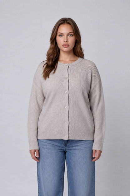 Ribbed Knit Cardigan-Kimonos, Cardigans & Wraps-Blu Pepper-XL-Bottoms Up Boutique