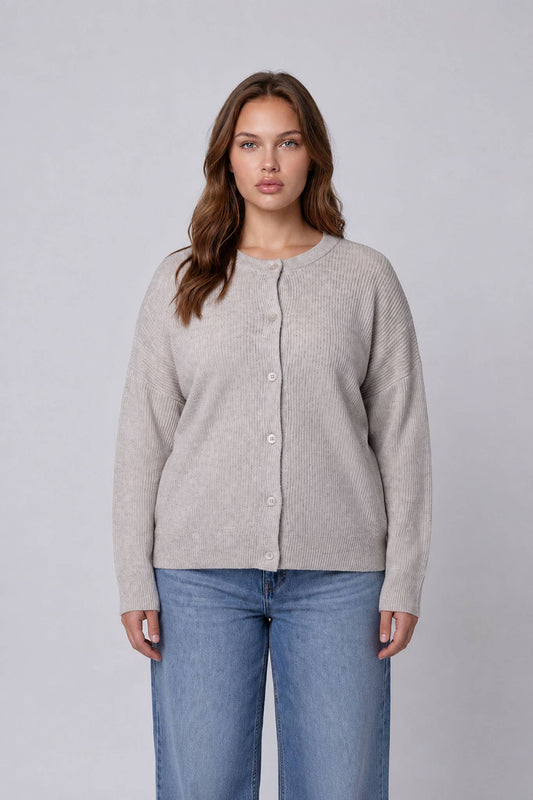 Ribbed Knit Cardigan-Kimonos, Cardigans & Wraps-Blu Pepper-XL-Bottoms Up Boutique