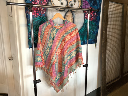 Adult Blanket Poncho Long