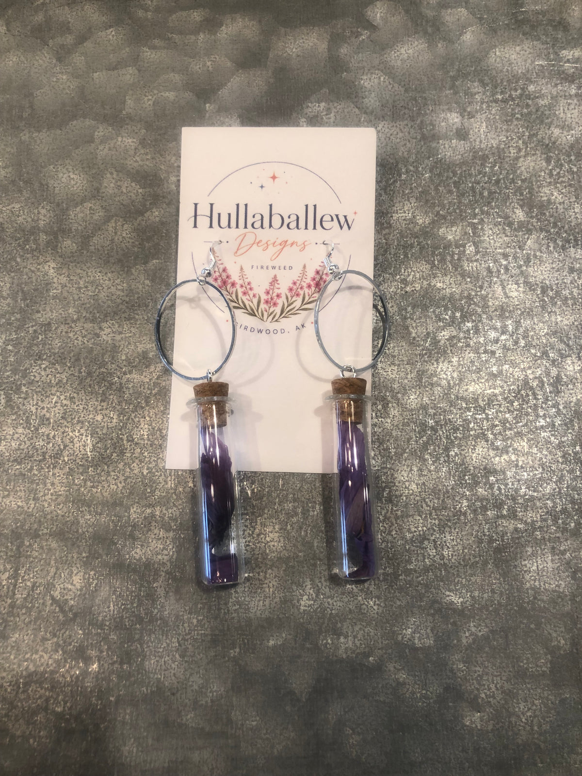 Short Alaskan Wildflower Earrings