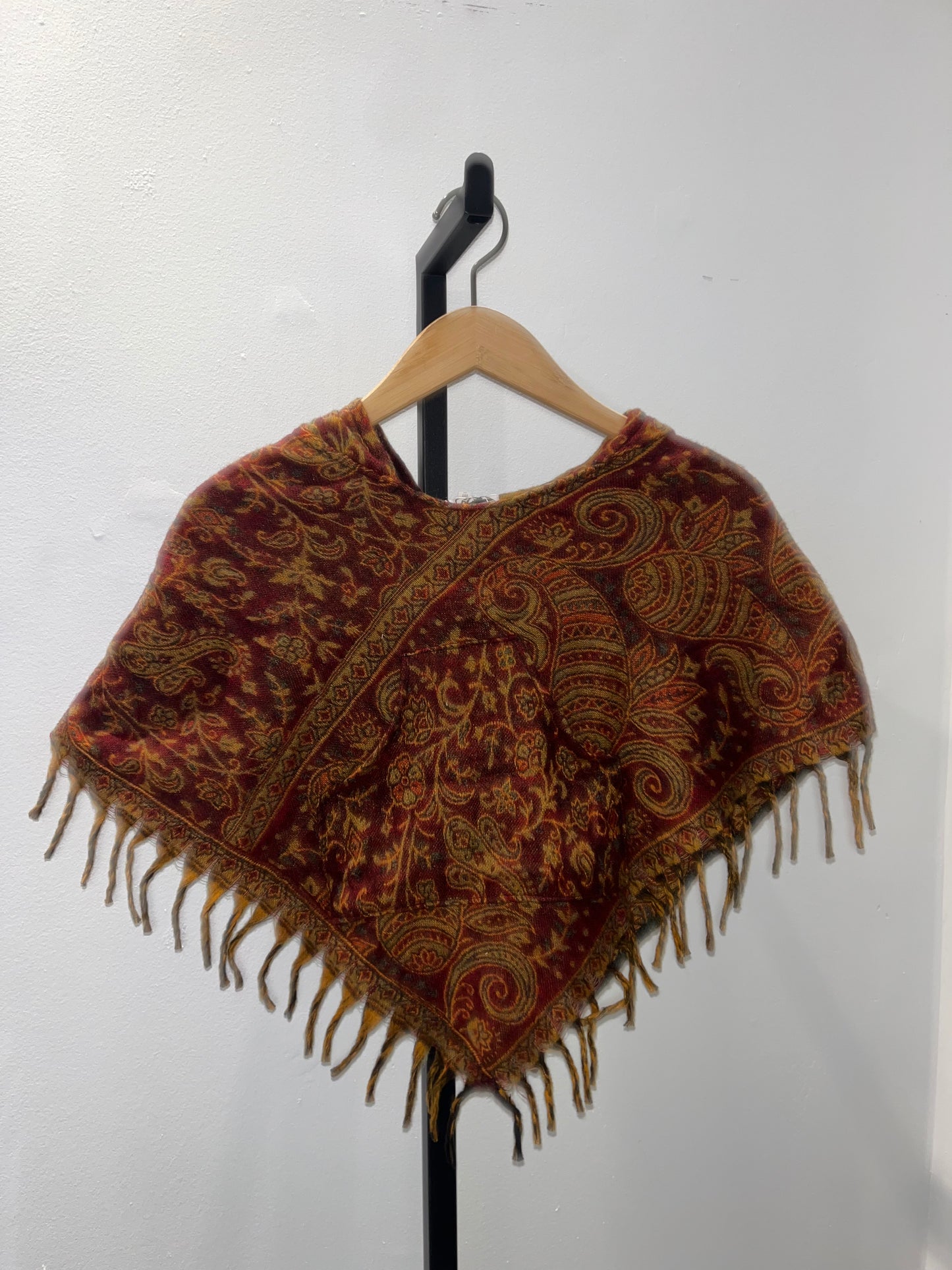 AlaskiWear Kids Poncho L (4-6)-Local-gold/red-Bottoms Up Boutique-Anchorage AK