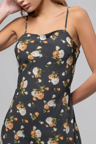 Hunter Floral Sweetheart Midi Dress