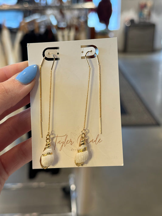 Gold Seashell Threaders
