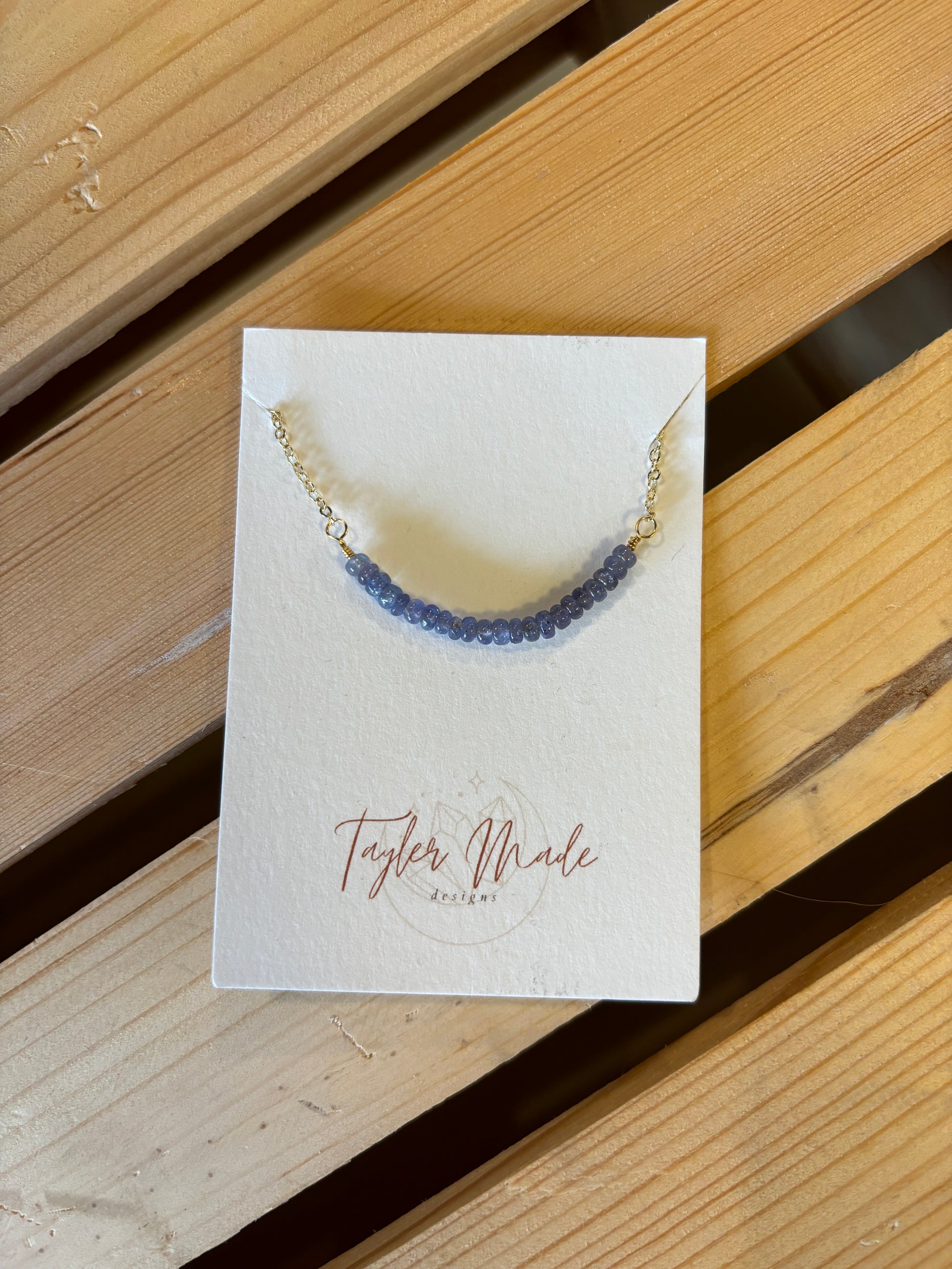 Tanzanite Bar Necklace-Local-Bottoms Up Boutique-Anchorage AK