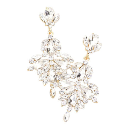 Glass Crystal Statement Earrings