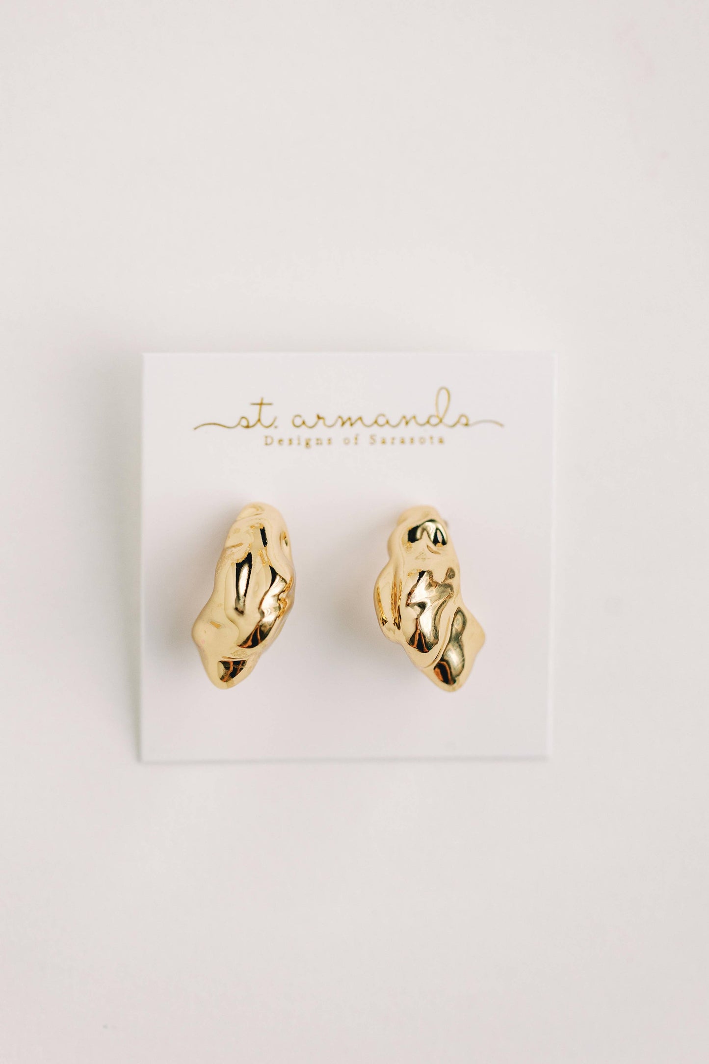 Crumpled Gold Vintage Huggies