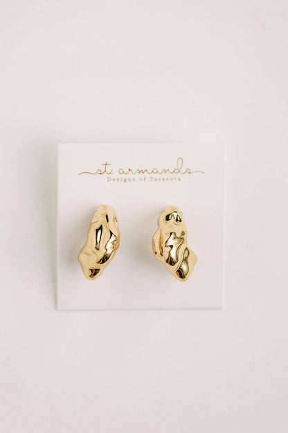 Crumpled Gold Vintage Huggies