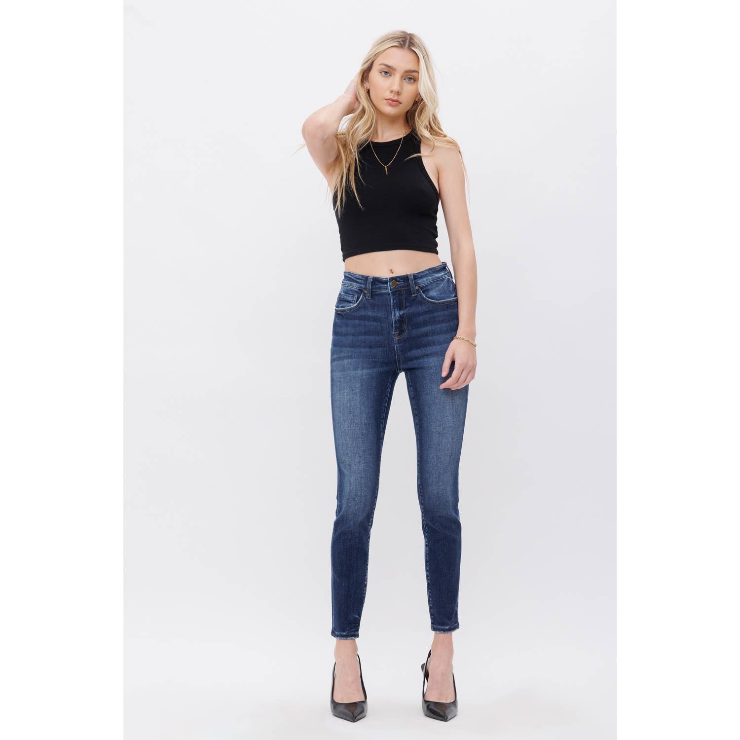 Duluc High Rise Ankle Skinny