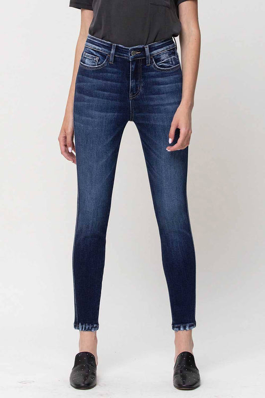 High Rise Forward Out Seam Crop Skinny Jeans-Bottoms-Bottoms Up Boutique-Anchorage AK
