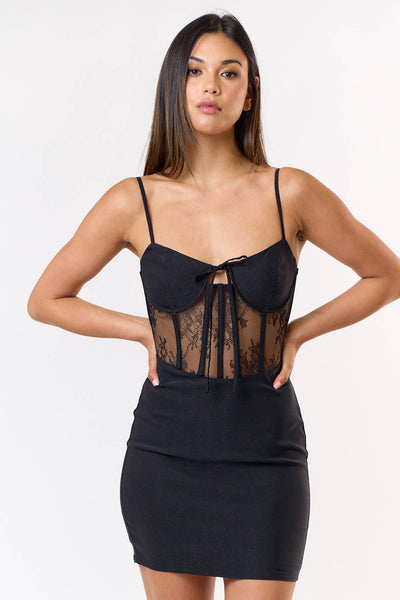 Lace Underwire Corset Dress