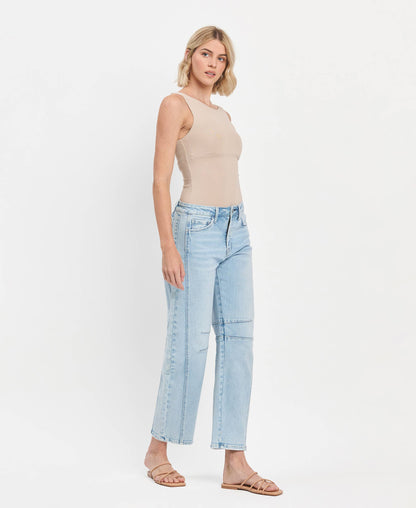 High Rise Barrel Leg Jeans