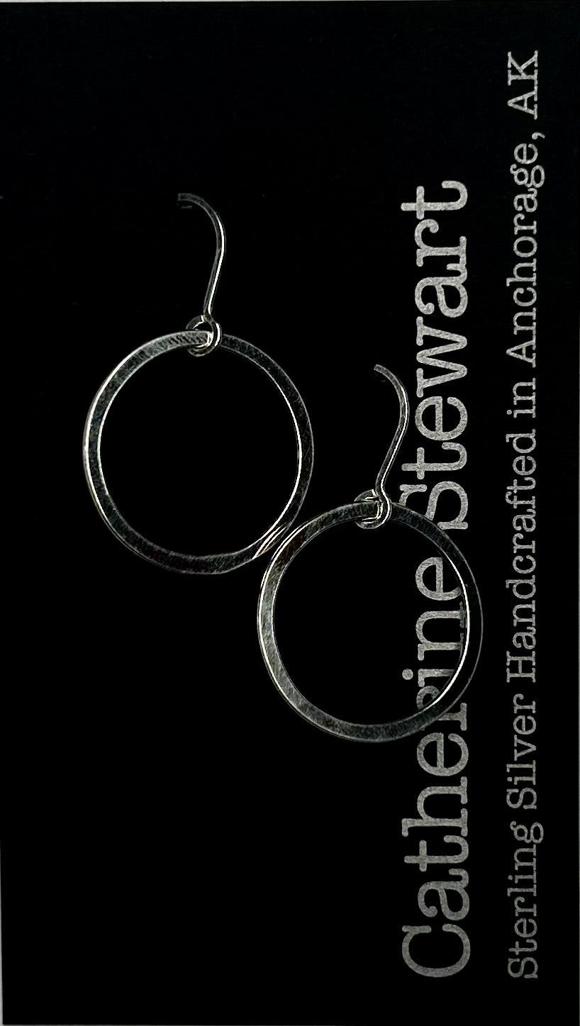 Small Circle Flat Earring