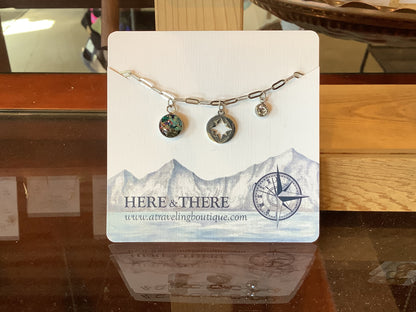 Paperclip 3 Charm Necklace