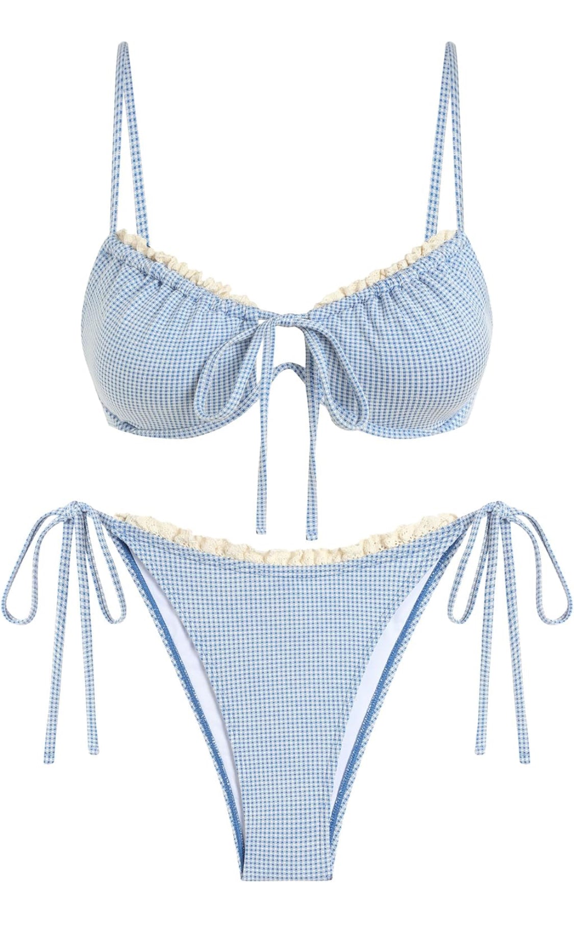 Gingham & Lace Bikini