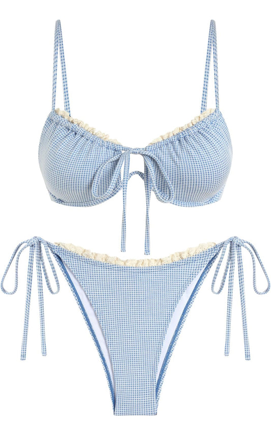 Gingham & Lace Bikini