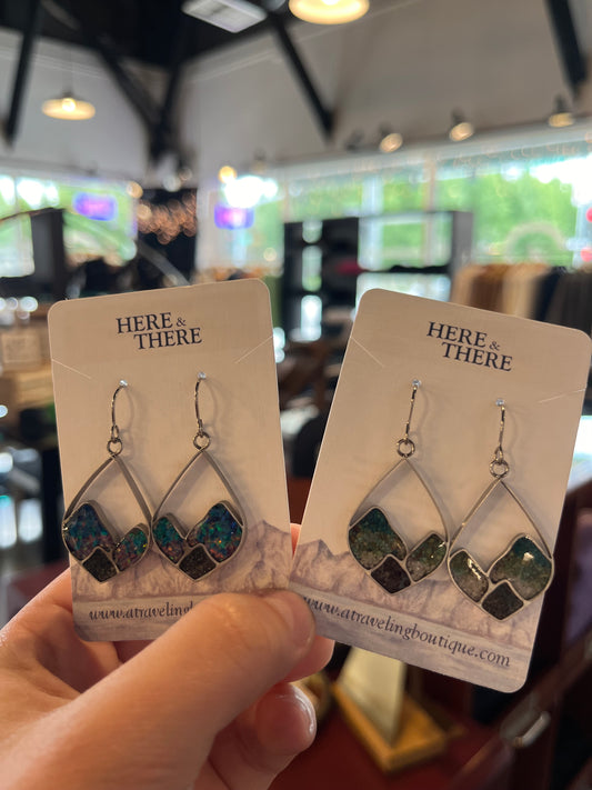 Open Sky Mountain Earrings in Tear Drop - Talkeetna, AK-Jewelry-Bottoms Up Boutique-Anchorage AK