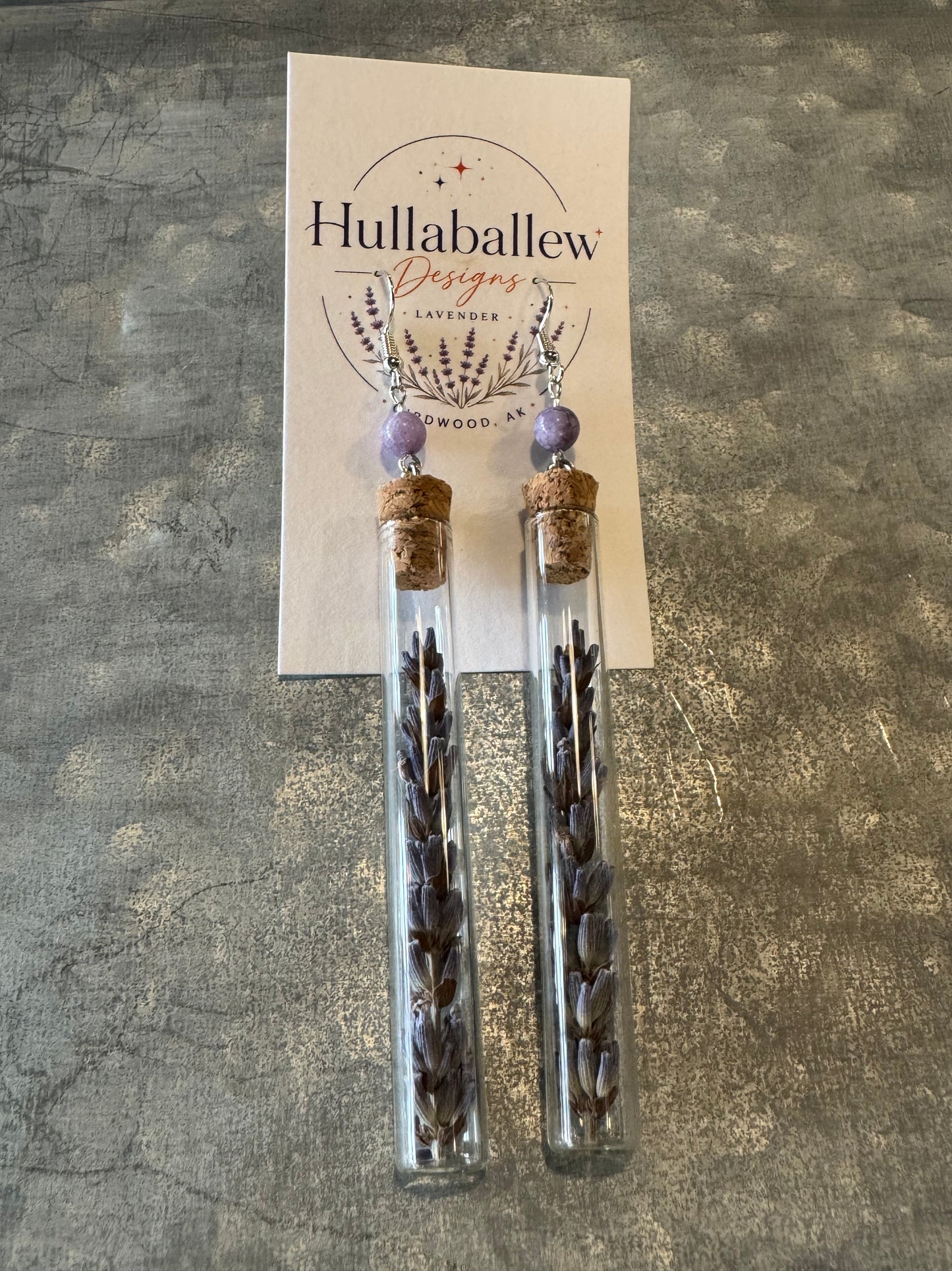 Long Alaskan Wildflower Earrings