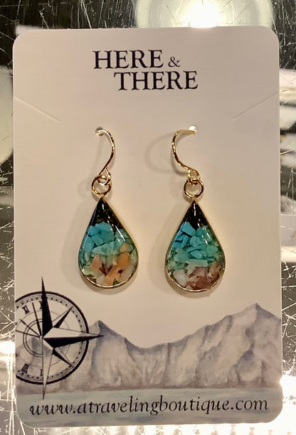 Desination Small Teardrop Earrings