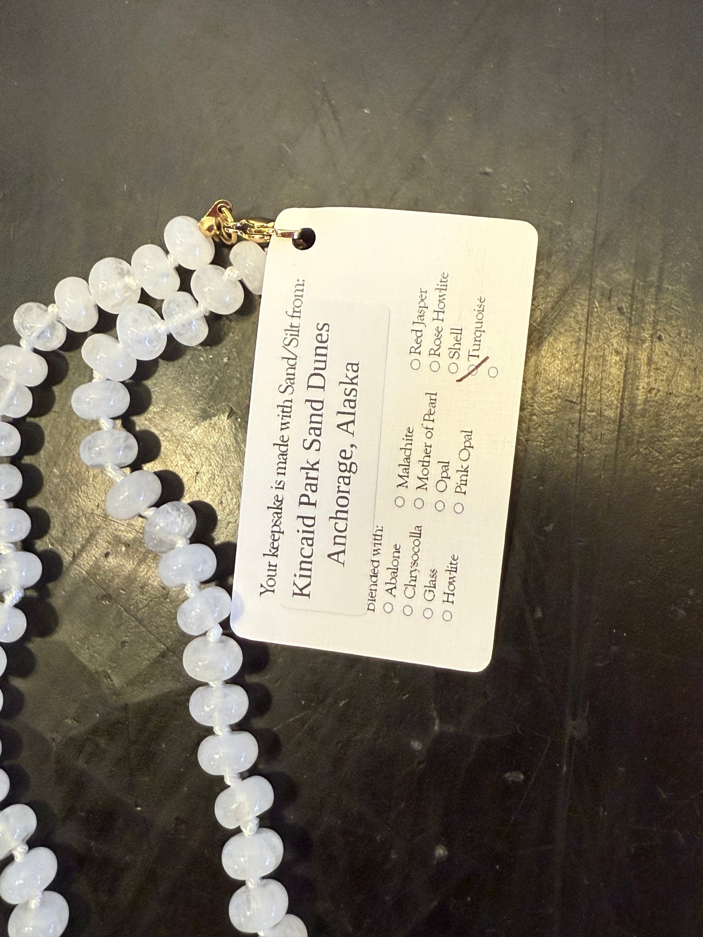 Beaded 3 Charm Clip Necklace