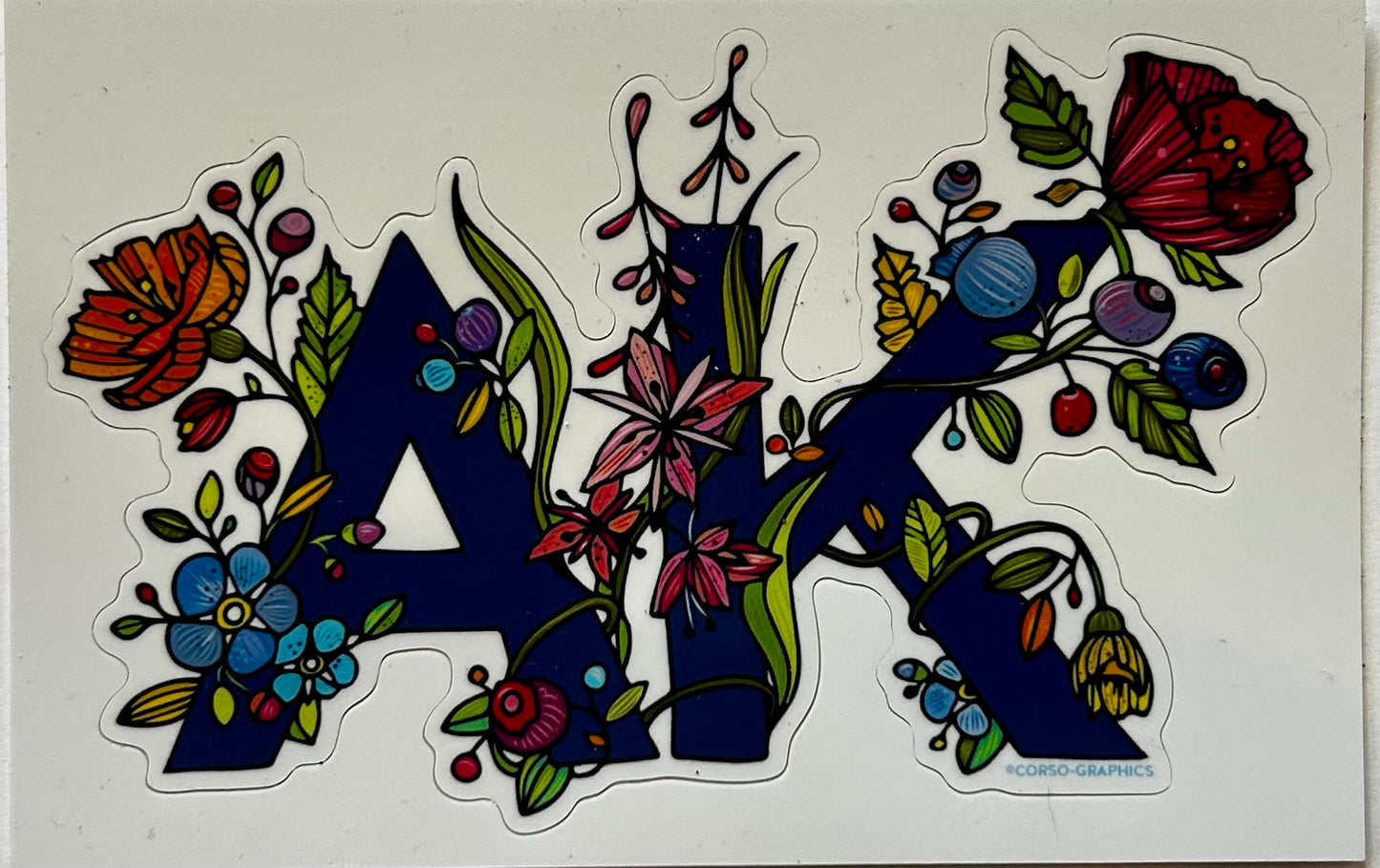 AK Flowers Sticker