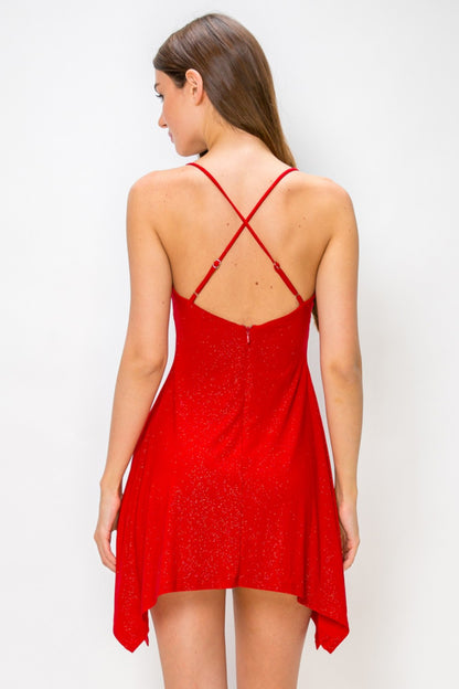 Glitter Flare Mini Dress-Dresses-Lovesome-Bottoms Up Boutique