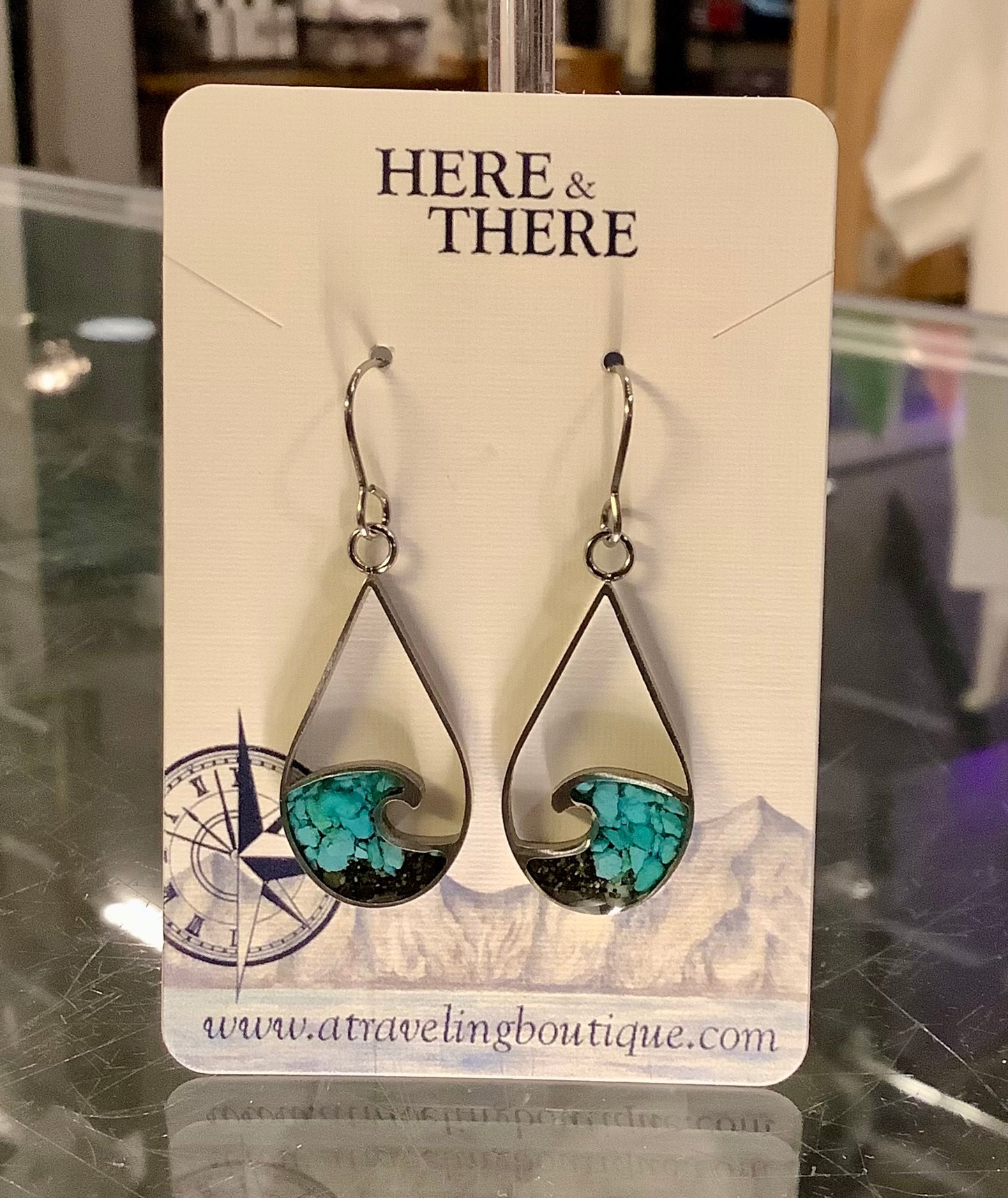 Destination Wave Teardrop Earrings