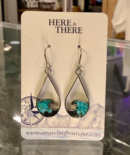 Destination Wave Teardrop Earrings