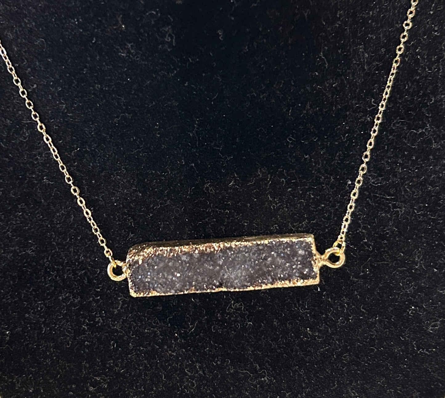 14k Gold Filled Druzy Necklace