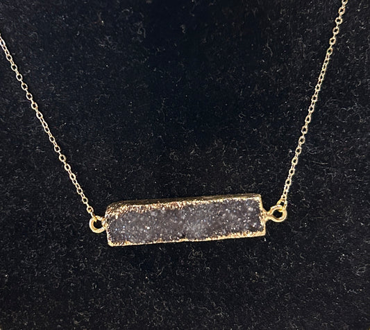 14k Gold Filled Druzy Necklace