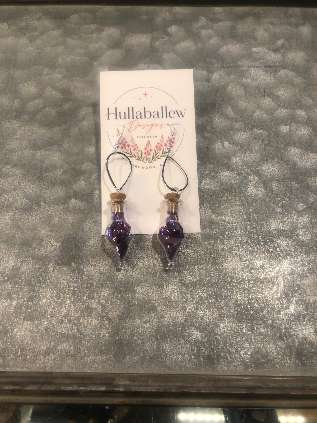 Short Alaskan Wildflower Earrings