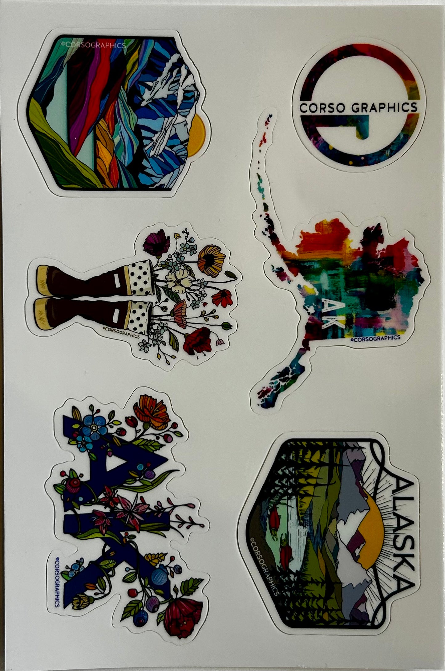 Alaska Sticker Sheet